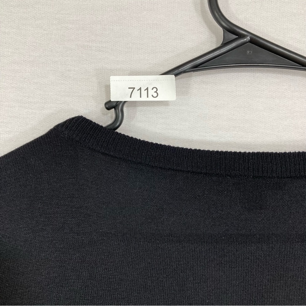 Talbots Black Silk Blend Button Cardigan Size Large - Picture 9 of 9
